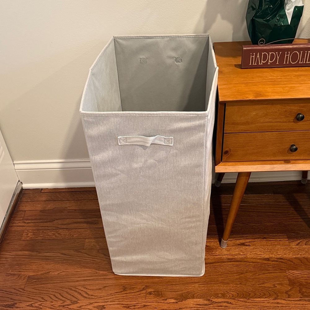 Gray Rectangular Laundry Hamper- Brand New